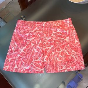 Coral Patterned Swim Trunks